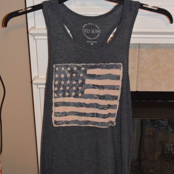 Lucky Brand Flag Tank Top - Picture 1 of 1